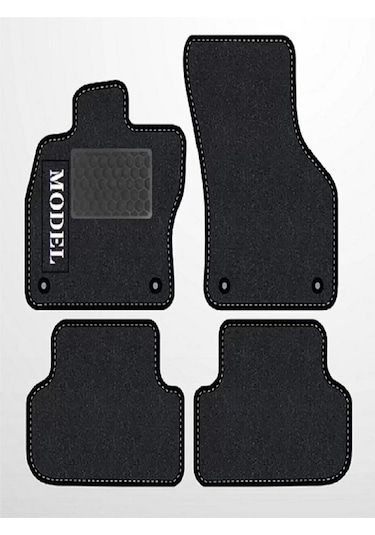 Audi A6 2019+ Ve Rs6 Avant Siyah Halı Siyah Kenar Petek Topuk