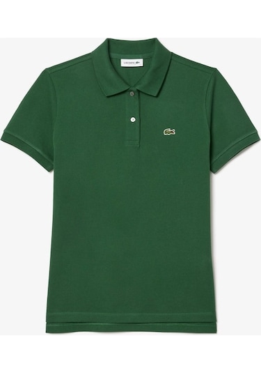 Lacoste Regular Fit Kadın Polo T-shirt Koyu Yeşil Lacoste Regular Fit Kadın Polo T-shirt Koyu Yeşil