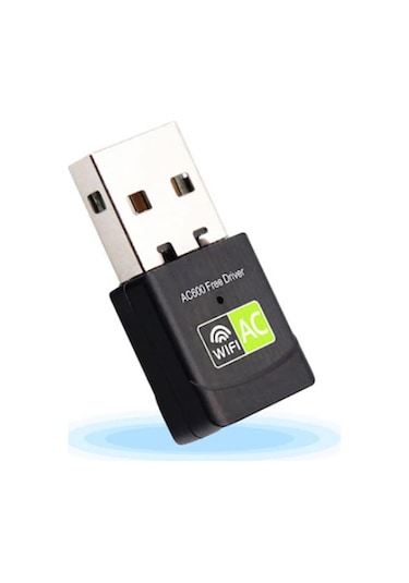Ally Çift Bant 600 Mbps 2.4 - 5 GHz USB Kablosuz Wi-Fi Adaptör