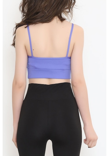 Buyers Butik - Askılı Spor Bustiyer Mavi - 9022.125. 001