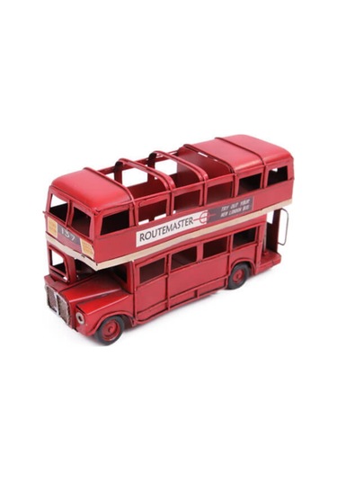 Dekoratif Metal Araba Londra Şehir Otobüsü Kalemlik 1 Adet