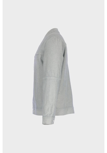 Erkek Gri Regular Fit Cepli Jean Ceket C 4553-123 Gri