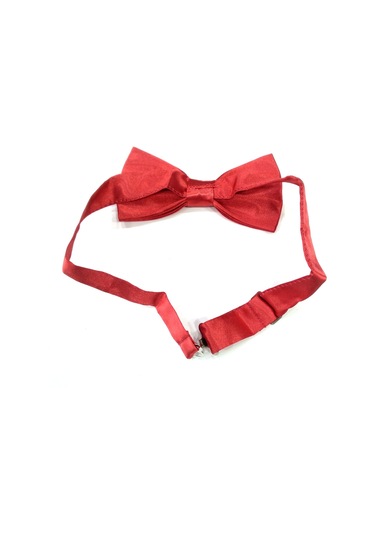 Saten Kumaş Kırmızı Çocuk Papyonu