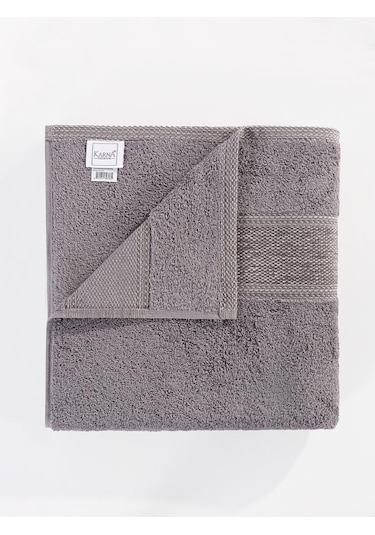 %100 Cotton Saç Havlusu Maura 50x90 Cm Gri