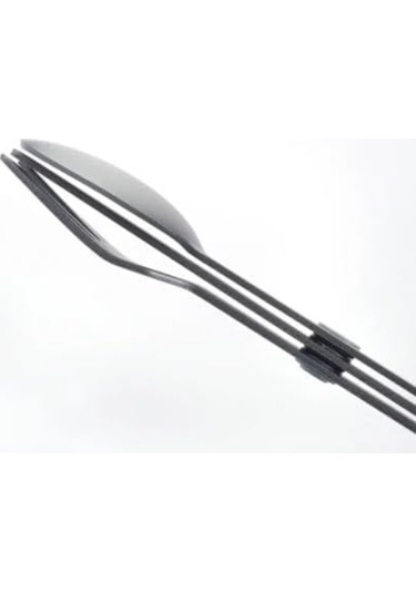 Manyetik Kamp Çatal Bıçak Takımı - Çocuk Öğle Yemeği Seti, Açık Hava Çatal Bıçak Takımı Seyahat Taşınabilir Tekrar Kullanılabilir Temel Malzemeler Bıçak, Çatal Ve Kaşık - Gri Diğer