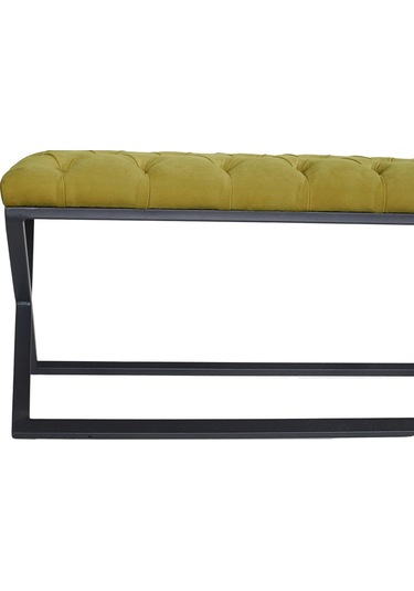 Varcera Hardal Chester Model Kapitoneli Puf&bench&koltuk&oturma Bankı&teddy Puff&yatak Odası Takımı Önü&ucu