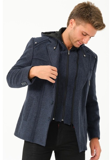 K7532 Dewberry Erkek Kaban-diagonal Lacivert Diagonal Lacivert