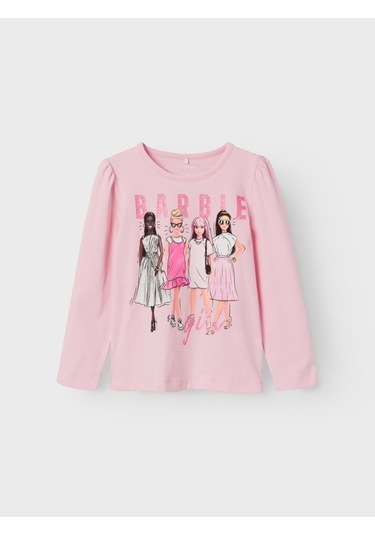 Name It Barbie Pembe Kız Çocuk Sweatshirt 13221132 001