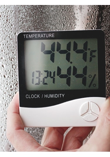 5 Adet Dijital Termometre Sıcaklık Ve Nem Ölçer Masa Saati Alarm