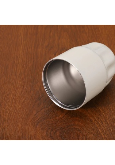 Elmpaly Siyah 260ml 316 Paslanmaz Çelik Kahve Termosu Sızdırmaz Seyahat Bardağı Sıcak Soğuk İçecekler İçin Siyah