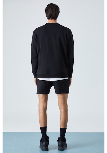 Federer Erkek Uzun Kollu Regular Bisiklet Yaka Siyah Eşofman Takımı