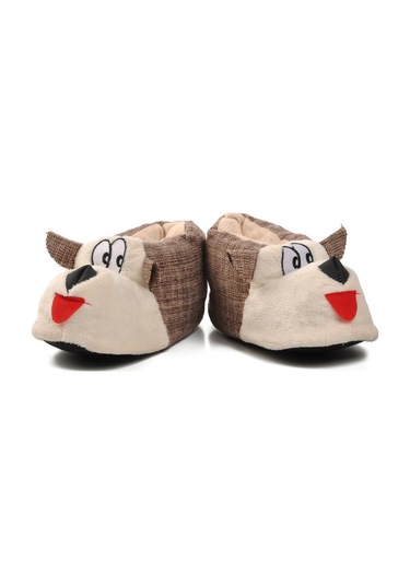 Kahve-bej Kadın Panduf Köpekli Panduf G Kahve-bej Bej - Kahverengi