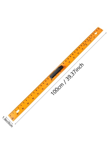 2 Parçalı Plastik Tutma Saplı Cm/inch 1.metre Manifatura Cetveli