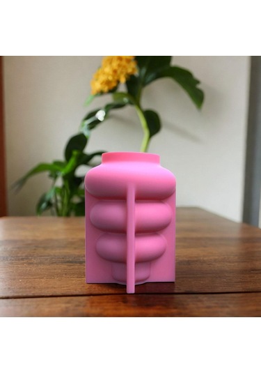 Suntek Çiçek Vazo Silikon Modeli, Beton Vazo Epoksi Reçine