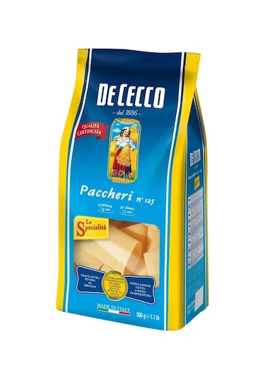 De Cecco Paccheri Makarna 500 G