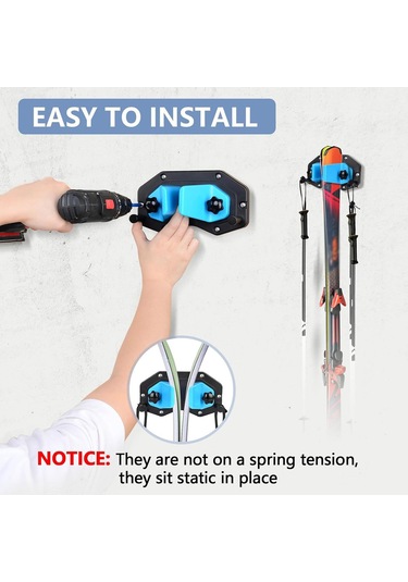 Dolıty Kayak Snowboard Duvar Rafı Aksesuarı Kayakları 1-adet 1 Adet Çok Renkli