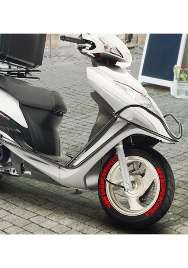 Lastik Yazısı Scooter Lastik Stikeri Motorsiklet 8 Adet