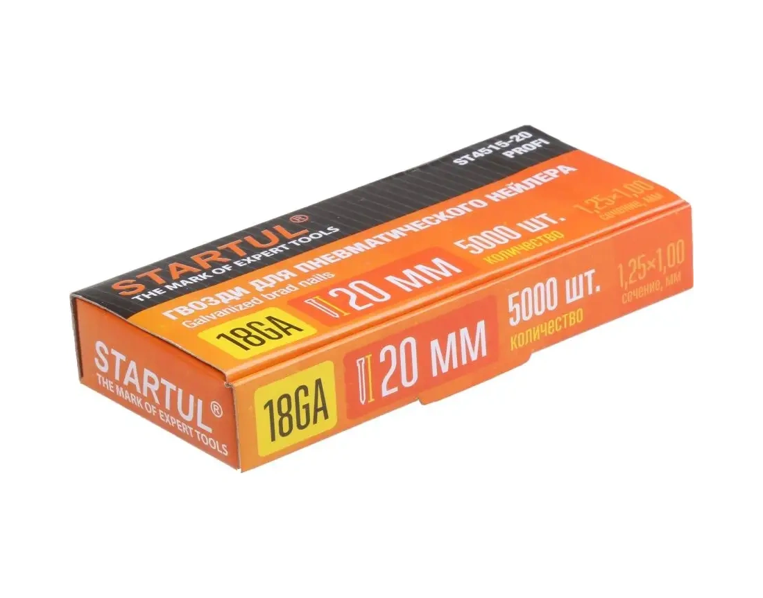 Startul Profi 18ga 20 Mm 5000 Adet Pnömatik Tabancası Çivileri 83313390 20 M