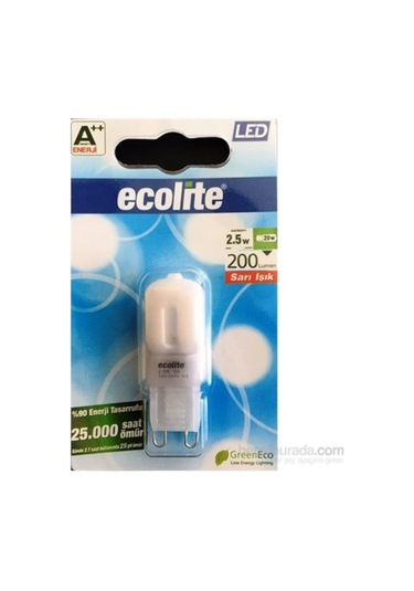 G9 2.5W Led Ampul Ecolite Gün Işığı(Sarı Işık)