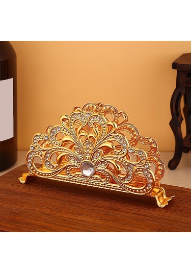 Suntek Peçete Tutucu Dağıtıcı Restoran Kağıt Rafı Altın Altın