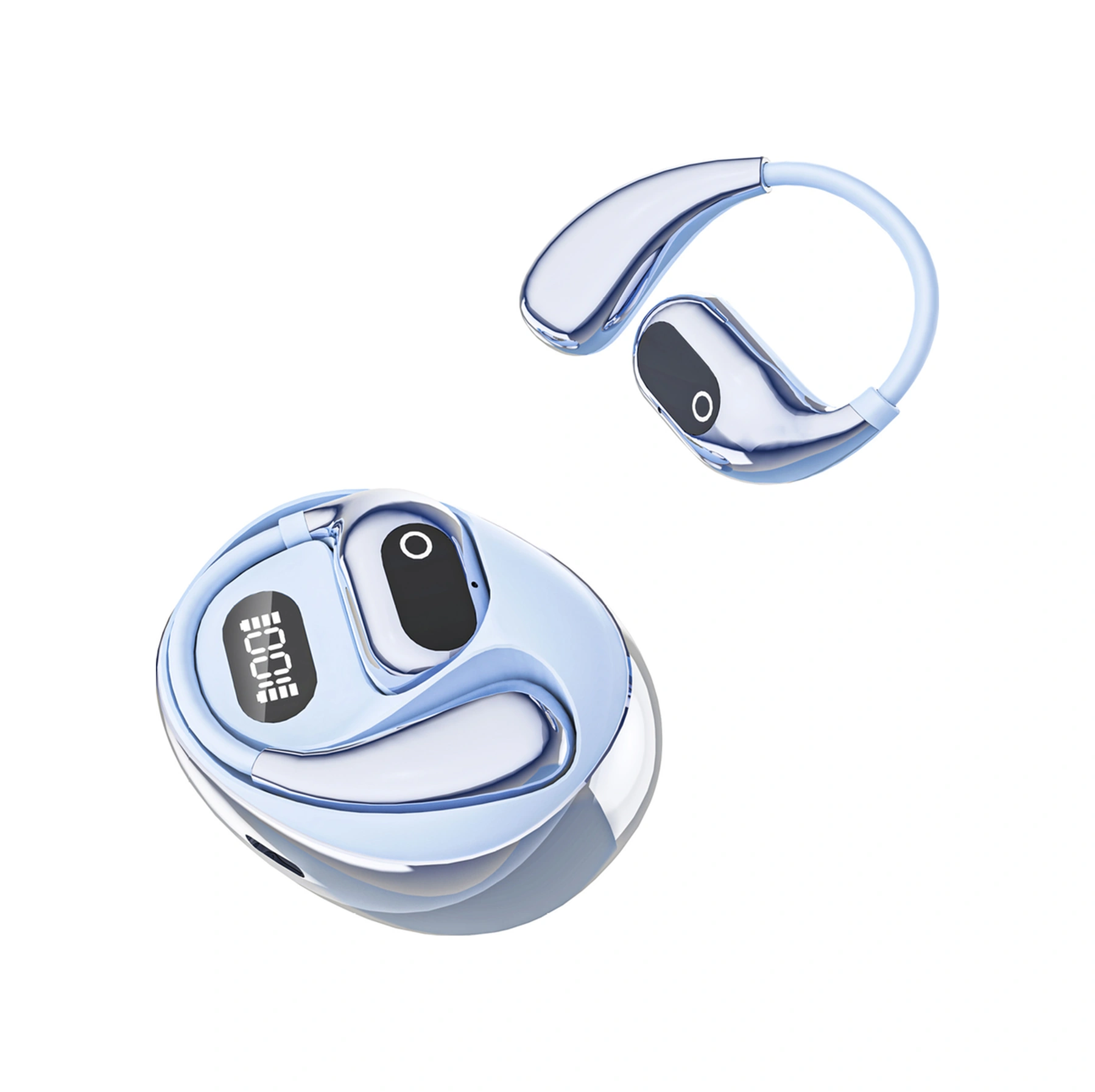 Dofolink Xg99 Aı Çeviri Kulaklığı - 138 Dil Gerçek Zamanlı Çeviri, Uzun Pil Ömrü, Ows Kulak Dışı Tasarım, Hi-fi Stereo, İos/android Uyumlu Göl Mavisi