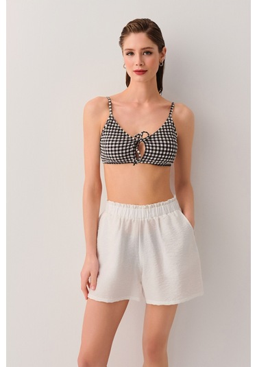 Suwen Gabriel Plaj Şortu Sba25340036 Ekru