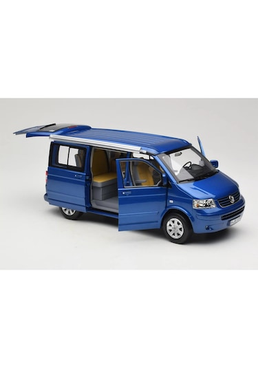 1:18 Norev 2003 Volkswagen T5 Multivan Minibus California Ravenna Blue