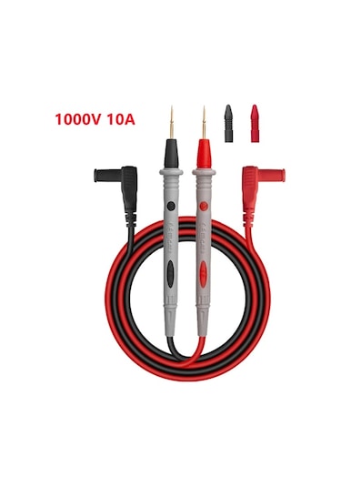 Jarhead Dijital Multimetre Test Ucu 10a 20a 1000v Prob Kablosu Iğne Uçlu Çoklu Ölçüm Cihazı Altın