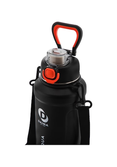 Daıma Aqua 1000 Ml Sıcak Soğuk Siyah Termos