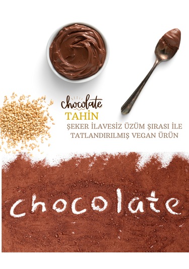 Naturel Çikolatalı Çiğ Susam Tahini 550 X 2 Adet