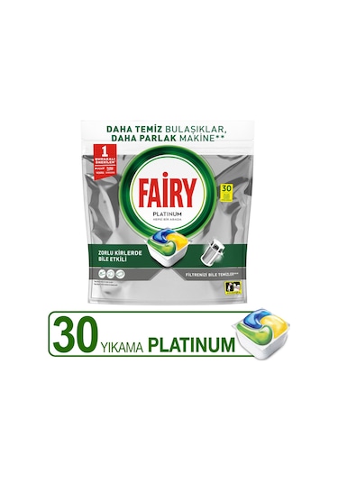 Fairy Platinum Kapsül 30 Lu Limon Kokulu X 3 Adet