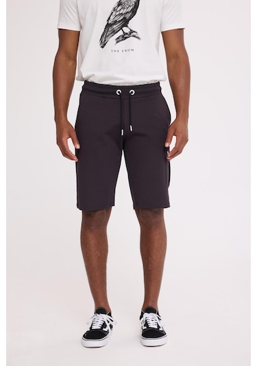 The Crow Cash Cargo Sweatshort Antrasit Polyester Pamuk Şort Antrasit