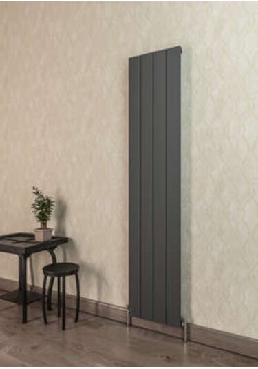 Warma Drama Dikey Alüminyum Radyatör 375x1800 Pütürlü Beyaz Ral 9016