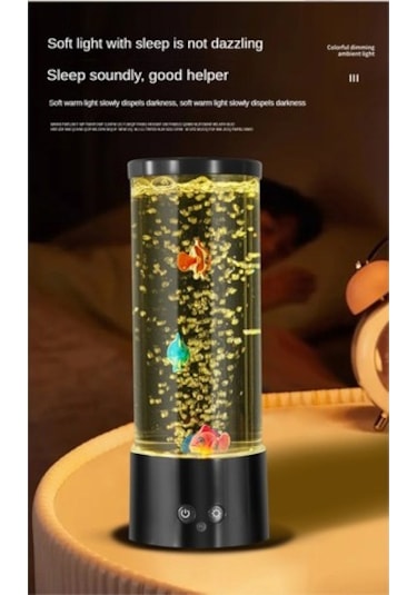 Szypzstore Mini Rgb Bubble Fish Lambası Uzaktan Kumandalı Balık Tankı Akvaryum Lambası Lav Lambası Renkli Ruh Hali Işığı Ev Dekorasyonu Için Bk3y4s Beyaz