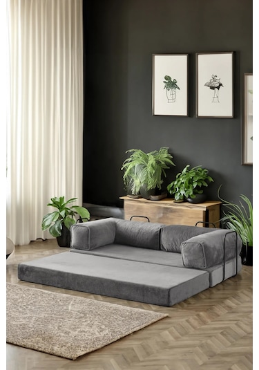 Mobetto Legoom Açılır Kanepe Yatak Olabilen, Aktivite Koltuğu - Gri