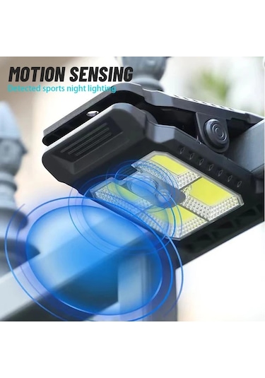 Xuweiwei Duvara Takılabilen Klipsli Ambiyans Gece Işığı Hareket Algılayıcı Güneş Enerjili Şarj Edilebilir Duvar Lambası 1pc Ahşap