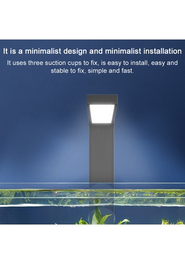 Dofolink Masaüstü Akvaryum Led Işığı - 6 Mavi Beyaz + 1 Gece Işığı, Dokunmatik Kontrol, Su Geçirmez, 3 Süspansiyon Aleti İle Sabitlenir Çok Renkli