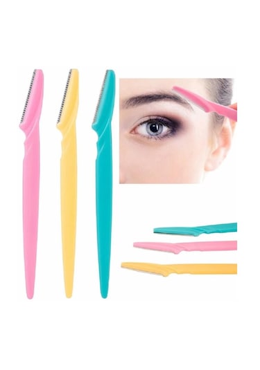 3 Adet Kaş-bıyık-vücut Usturası Kadın-erkek Tıraş Bıçağı Epilasyo