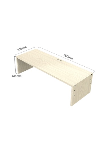 Sones Orıco Msr-02-wd-bp Ahşap Desenli Bilgisayar Monitörü Tutucu, Boyut: 50 X 20 X 13,5 Cm