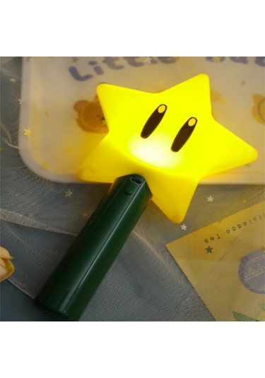 Gajeena Led El Tutan Yıldız Işıklı Sahne Gösteri Requisiti, Dekoratif Gece Lambası Usb Şarj Kablosu Dahil Sarı