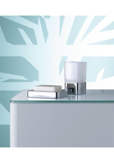 Keuco Aks. Elegance Sabunluk tezgah Üstü Cam- Krom - Keu.1165