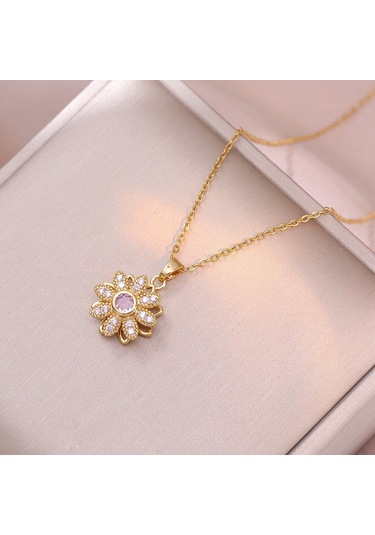 Bayan Kolye: Moda Estetiği Titanyum Çelik Kolye No.186 Çok REnkli