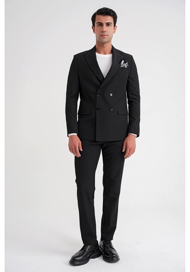 C 719 Ceket Comfort Siyah-1 Siyah