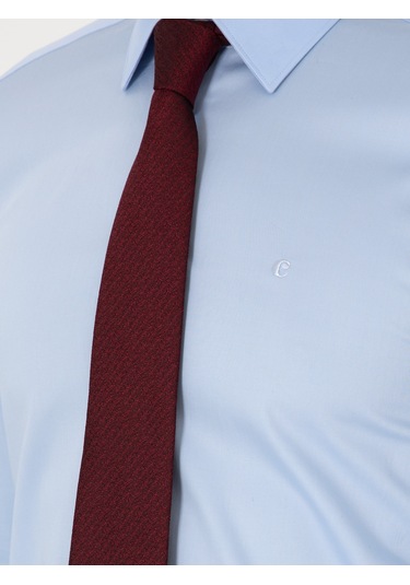 Cacharel Açık Mavi Slim Fit Pamuklu Klasik Gömlek Denım