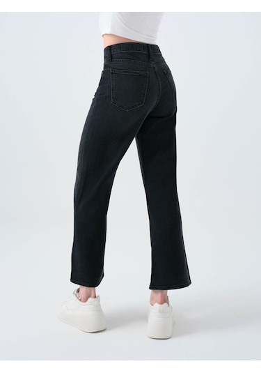 Loft Bella Regular Fit Siyah Kadın Jean Pantolon Lf2038792 Siyah