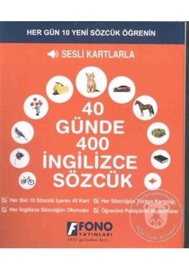 40 Günde 400 İngilizce Sözcük- Fono Yayınları