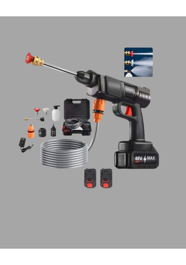 Yüksek Basınçlı Şarjlı Yıkama Tabancası Su Tabancası Hortumlu