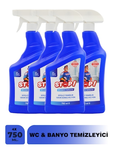 Stop Forte 4'lü Wc & Banyo Temizleyici