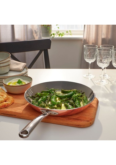 Kızartma Tavası, Bakır-paslanmaz Çelik, 28 Cm Beyaz