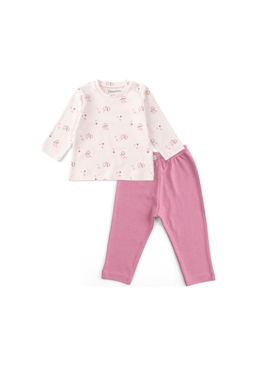 Boumini Bebek Ve Çocuk Pijama Takımı Pembe Miskin Pembe